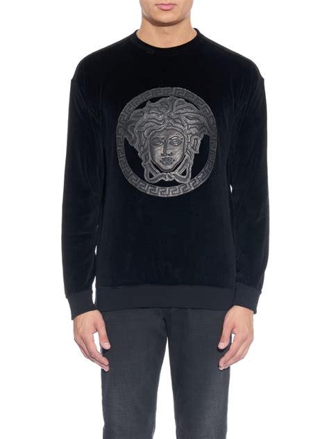 versace velvet jumper|Versace jumper men's.